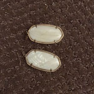 Off white and gold Kendra Scott earrings